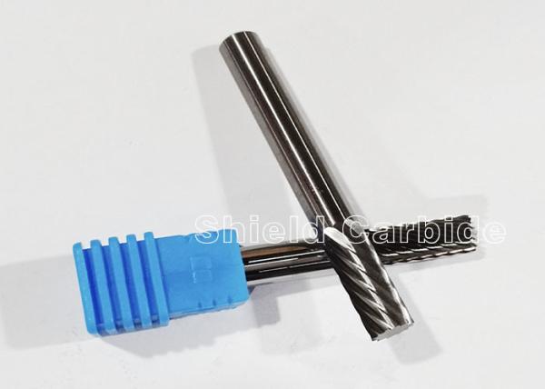 12 Flute Tungsten Carbide End Mill CNC Bits Fine Polished For Dry Cutting