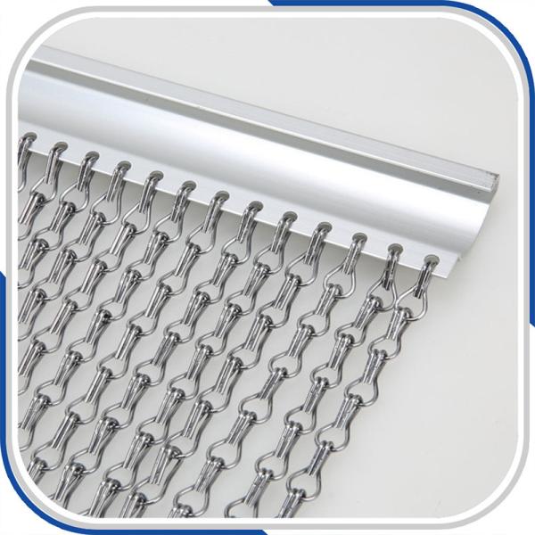 Non-fading anodising 1.6 mm aluminum chain door curtain wide 90 cm