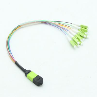 High-Density MTP MPO Cable for CATV and Test Applications MPO To LC Breakout Cable