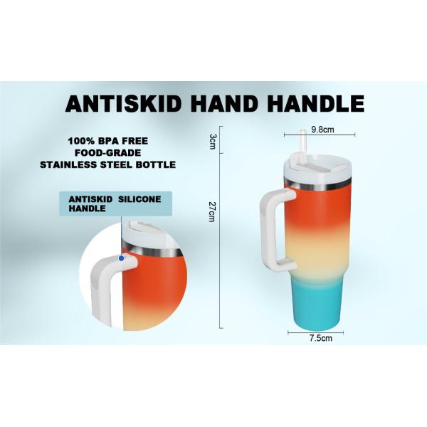 40 унций из нержавеющей стали вакуумный изолятор с крышкой и соломой для воды