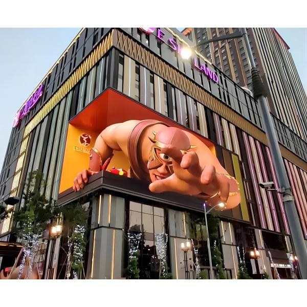 IP66 P8 Outdoor Waterproof LED Screen 3D Naked Eye for Advertising