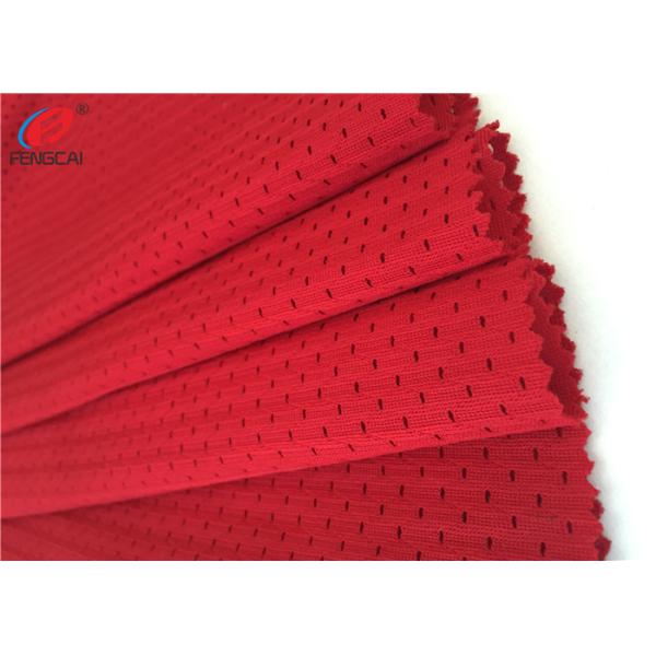 Red Color 100 % Polyester Mesh Fabric For Sports / Office Chair ,Eco - Friendly