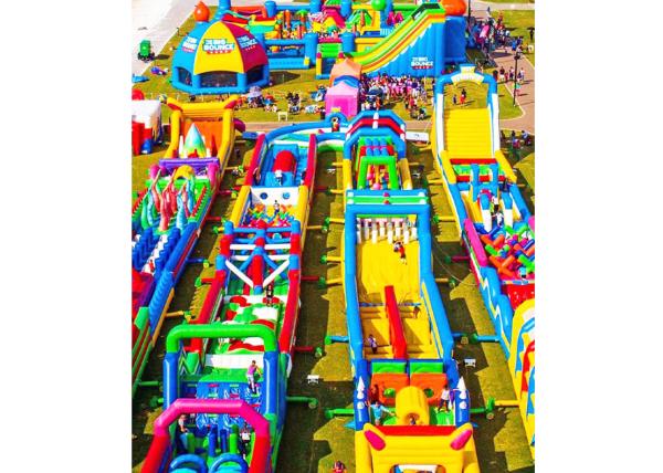 Sgs Certificated Inflatable Obstacle Course For Outdoor Event Promotion / Competition
