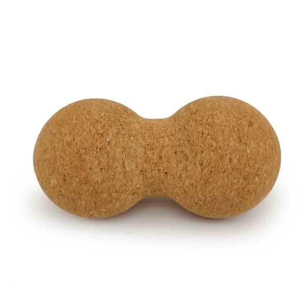 Bolas naturais portáteis de Cork Peanut Roller Yoga Massage para os músculos traseiros