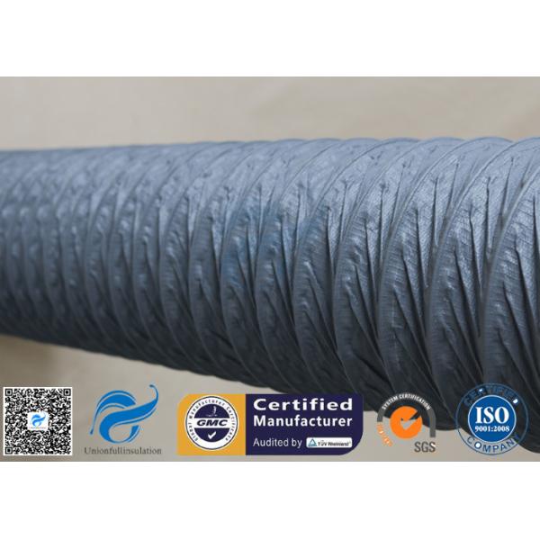 Гибкий покрытый ПВК воздуховод ткани стеклоткани, шланг стекла волокна ПВК