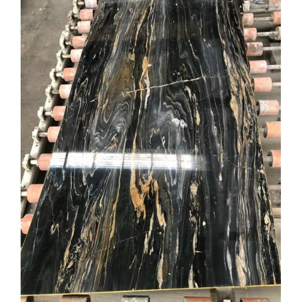 Chinese Granite Luxury Kitchen Countertop with Polished Black Gold Stone