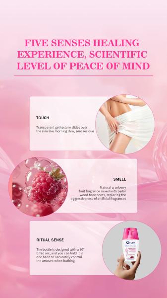 Weak Acid Feminine Hygiene Products Vaginal Essence Liquid Cranberry Cleanser