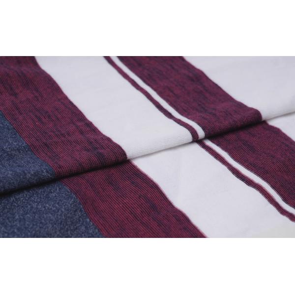 Comfortable And Skin-Friendly Soft Fashionable And Classic Striped Knit Fabric For T-Shirt