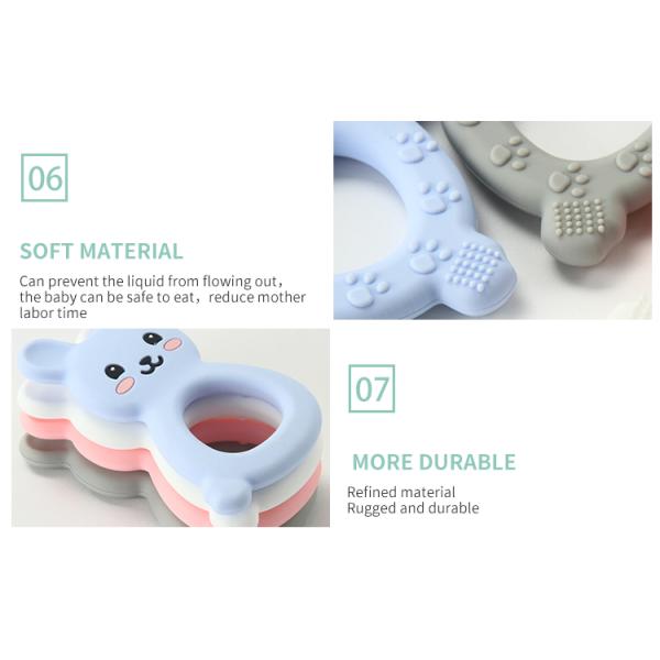 Кольцо Teether силикона Montessori, игрушка прорезывания зубов силикона для младенца детей Newborn