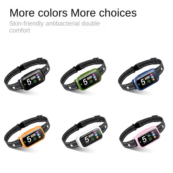 2025 New Smart Anti-Bark Dog Collar Multifunctional Automatic Pet Training Electric Shock Plastic Eco-friendly Screen Bark