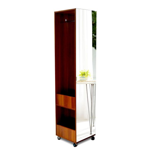 Многофункциональной шкаф одежд 180cm отраженный движимостью деревянный