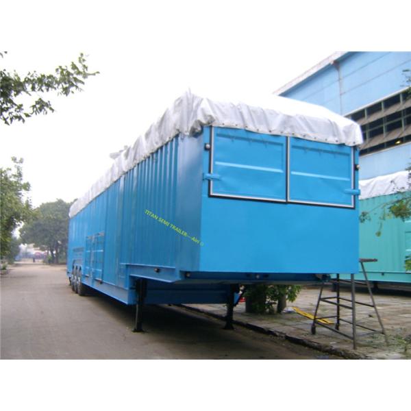 White , green , red Semi auto Transportation car trailer hauler Mechanical suspension