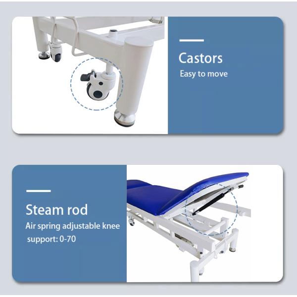 Кресло рассмотрения углерода стальное электрическое кладет гидравлическую медицинскую синь в постель