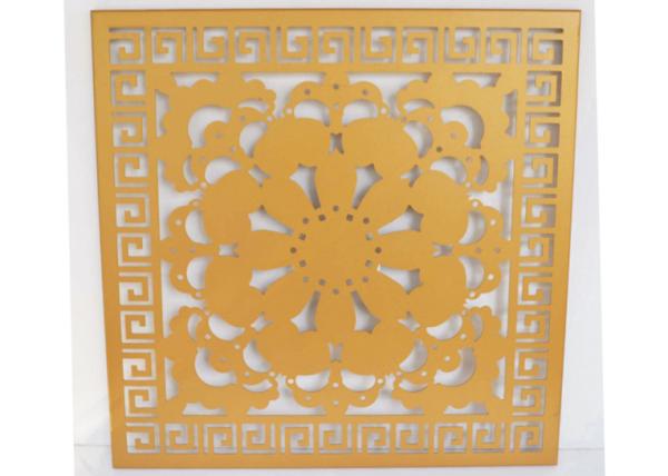 Mortar resistant Aluminum Wall Panels / Art Flowers Carved Decoration Panel