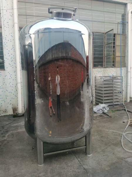Tanque de almacenamiento de acero inoxidable 316 de 3000L sellado para almacenamiento de productos químicos