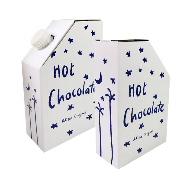 1L 3L 5L Carton de café en papier kraft Sac BIB en carton de café Sac de café jetable en carton avec distributeur de liquide à vanne