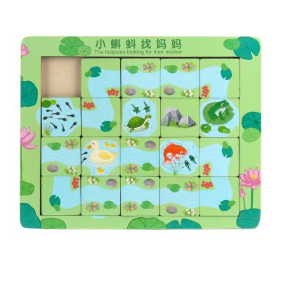 Puzzle Toys Finding Routes Kids Board Game Custom 3d Puzzle Board Wooden Toys Children Thinking Logic Training Toy