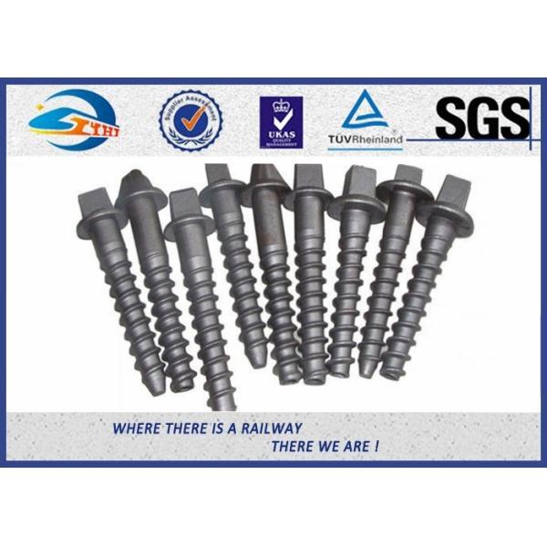 High Hardness Railway Screw Spike / Coach Screw used on high-speed tracks