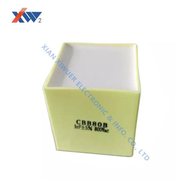 CBB80B 800 VAC de C.A. de alta tensão do capacitor do filme metalizou o peso leve