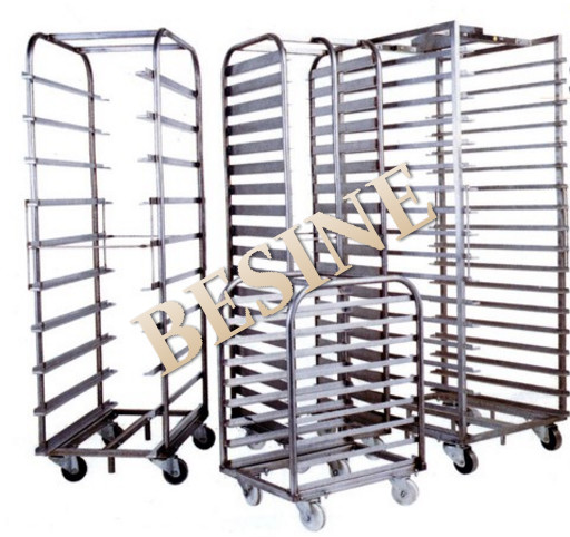 stainless steel bakery trolleys