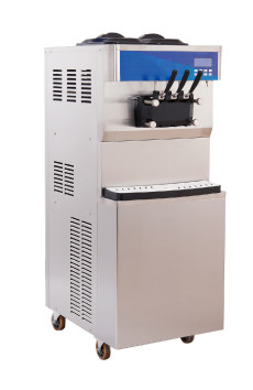 Мороженое двойной системы мягкое делая вкус пневматического насоса 2+1 машины смешанный