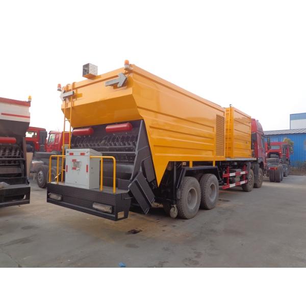 Тележка уплотнителя обломока уплотнения Слурры танка и гравия битума строительства дорог ХОВО одновременная