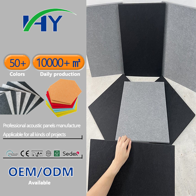 Wholesale PET Acoustic Panels Flame Retardant For Theater Wall Paneling