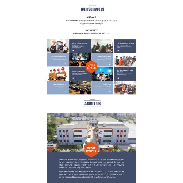 Amusement Park 300 Seats 4D Projector Cinema