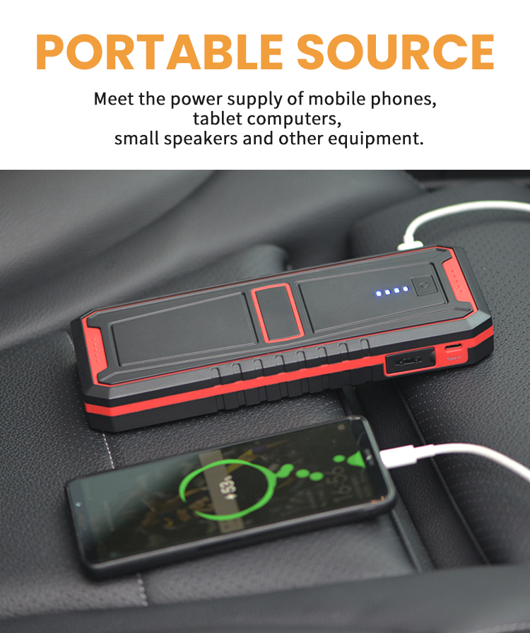 Аварийный стартер QC3.0 скачки автомобиля 5V3A 15000mah общий