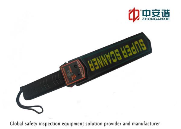 Detector de metais Handheld do controlo de segurança das faculdades com luz do alarme