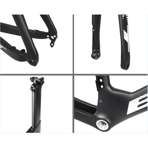 Aero Carbon Fiber Fat Bike Frame Racing 700C Carbon Fiber Track Bike Frame