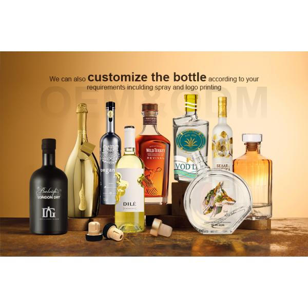 Glass Bottle for Vodka Spirit Whisky Gin Liquor 200ml 375ml 500ml 700ml 750ml Perfect