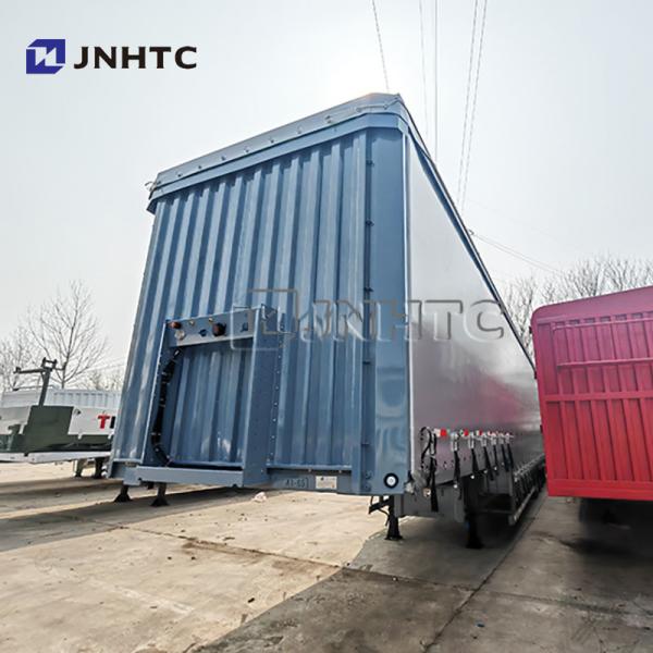 4 Axles 40FT Side Curtain Trailer with 60tons for Drink and Cargo Side Curtain Trailer with Tarpaulin