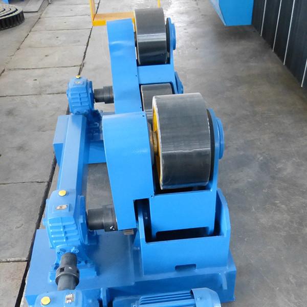 Rolos giratórios ajustáveis ​​Rotador de solda HGZ Roda de borracha e aço 3500 mm