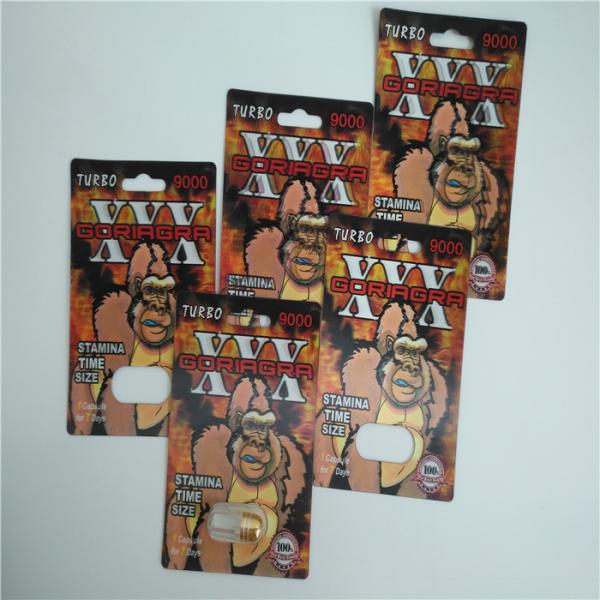 Пластиковая упаковка карты волдыря капсулы бутылки таблетки идет полный набор золота 3Д носорога