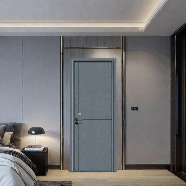 Formaldehyde-free Low Maintenance Modern Design WPC Hollow Door for Interior Use
