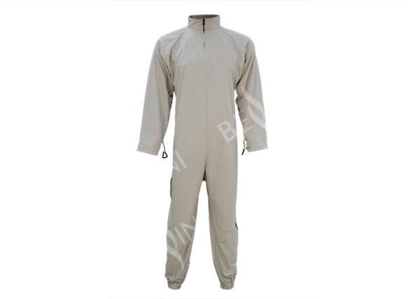 Long Sleeve Protective Work Clothing 100% Nylon Taslan Mens Zip Up Overalls