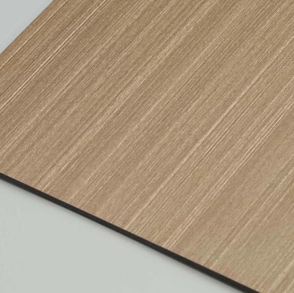 122 X 244cm PVDF Coat Grain Wooden Aluminum Composite Panel Scratch Resistant