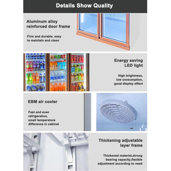 Охладитель дисплея напитка OEM 3 стеклянные дверей/холодильник холодного напитка