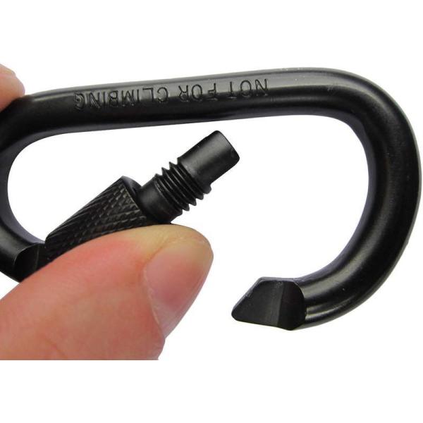 8cm Aluminum Spring Snap Hook Carabiner D Shape Clip for Package Gross Weight 0.025kg