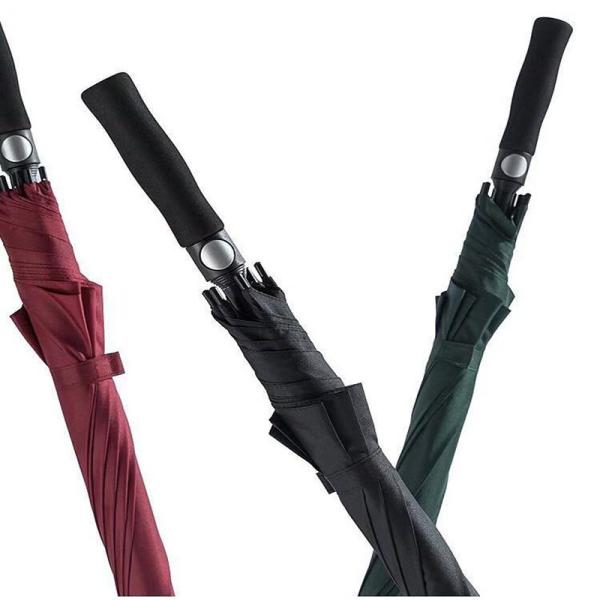 Customized Logo Printed Large Windproof Light Luxury Business Umbrella with EVA Handle