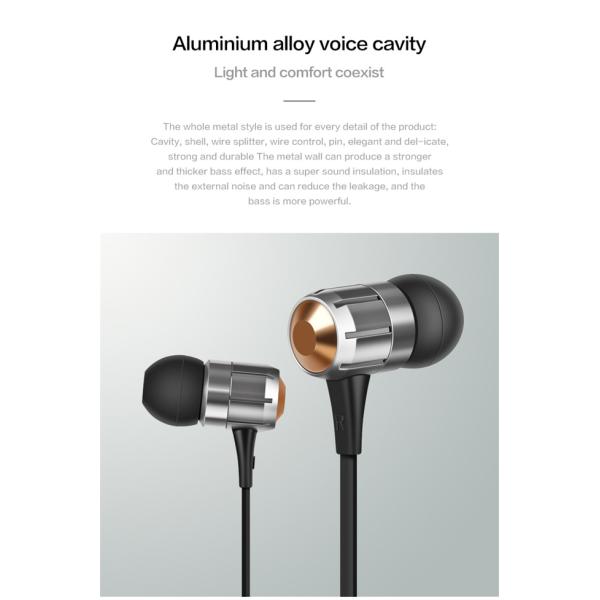 In Ear 20Hz Flat Cable Earphones 6U Magnetic Earbuds Wired With Microphone
