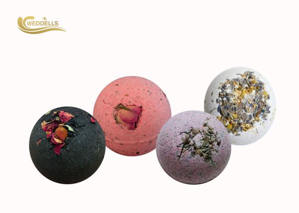 Organic Essential Oil Petal Bath Bomb With Private Logo / Packaging