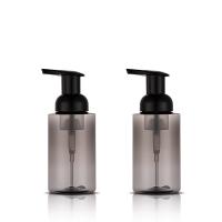 Dispensadores de sabonete de espuma de plástico transparente de 250 ml para balcões de banheiro