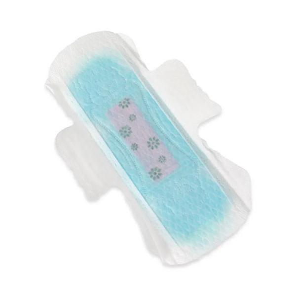Disposable Pure Cotton Sanitary Pads Super Absorb Feminine Pads With Wings