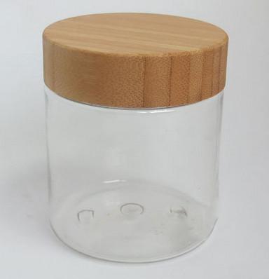 Grupos de vidro cosméticos de bambu geados 15g 30g 150g 50ml 100ml 120ml dos frascos