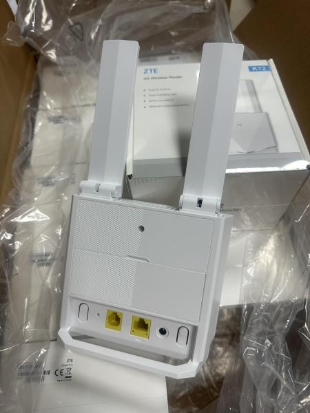 Router Wifi6 Inalámbrico 4G LTE ZTE K12 Desbloqueado Global, CPE 4G con Router SIM y Puerto LAN RJ11 con Soporte para Llamadas de Voz