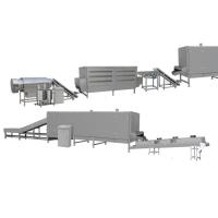 300 kg/h Máquina de fazer flocos de milho Snacks Ss304 Máquina de fazer arroz pufado