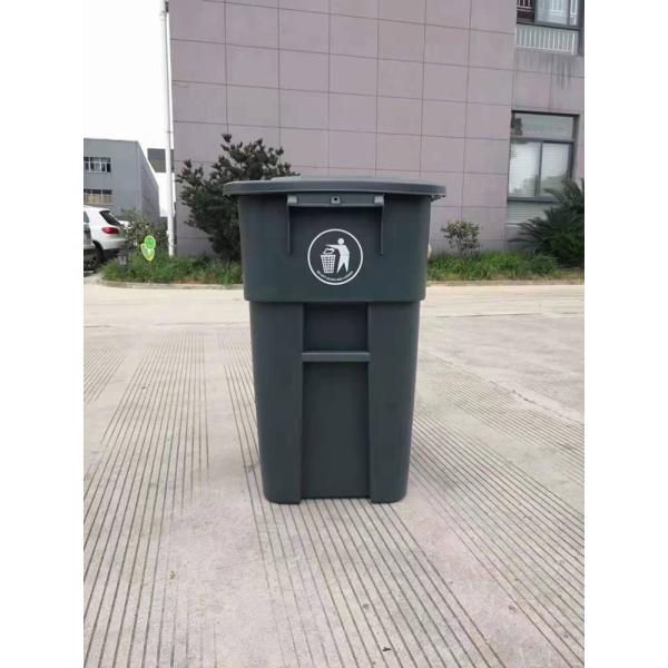 Outdoor Plastic Garbage Waste Bin Bulk Round Sustainable 200 Liter Wheely Bin Rolling Cover Type