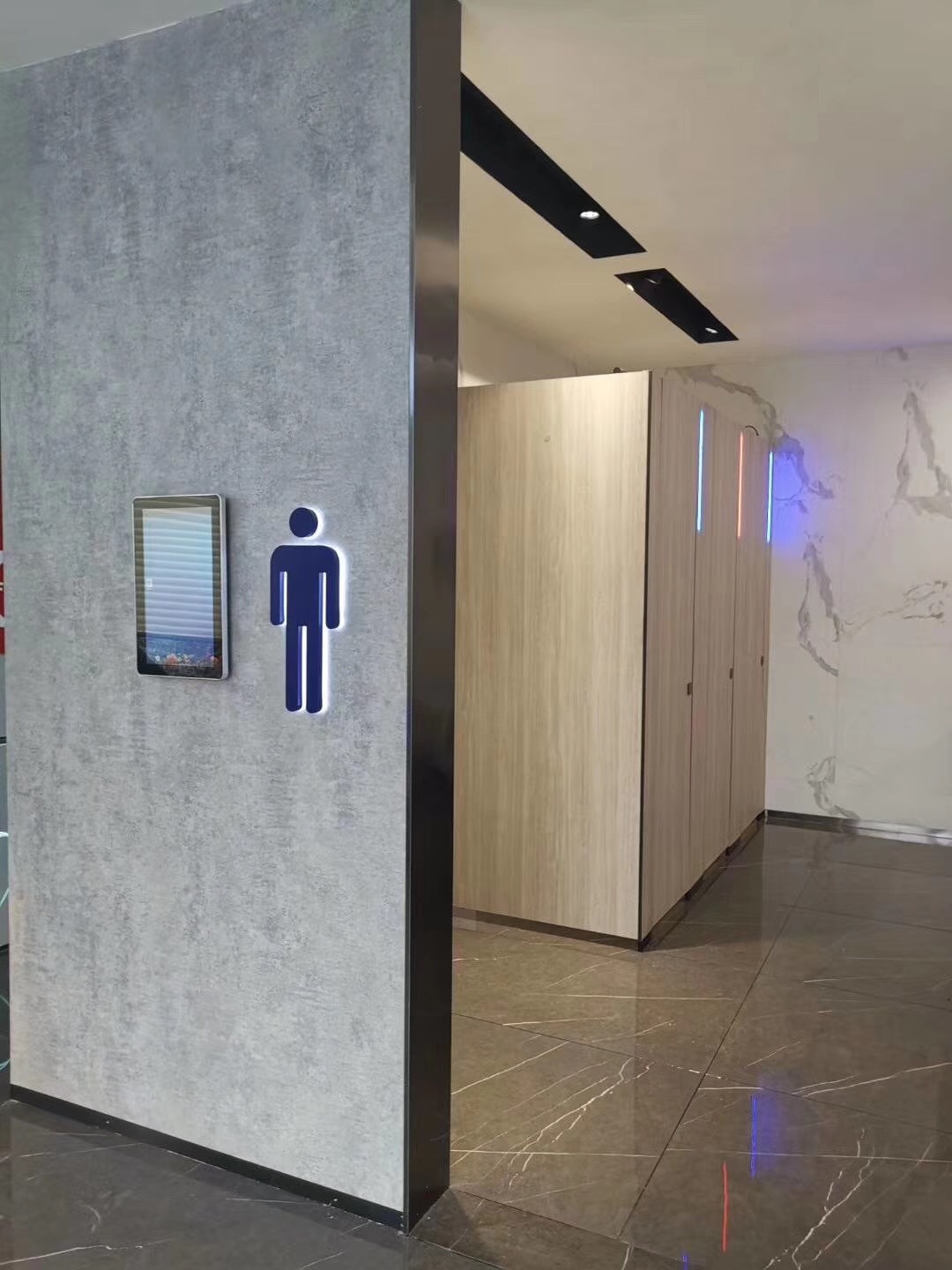 1. Waterproof HPL Public Toilet Stall Partition High‑Pressure Laminate Restroom Divider for Shopping Center